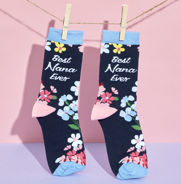 Ladies Best Nana Ever Socks Size 4-8