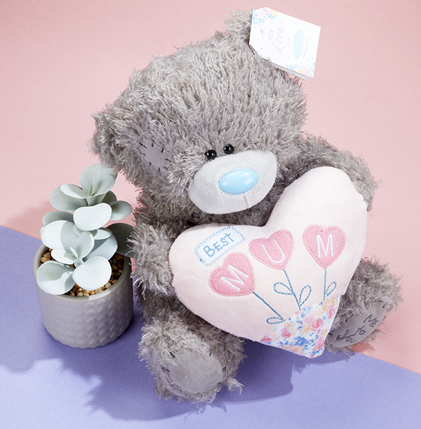 Tatty Teddy Best Mum Pink Padded Heart