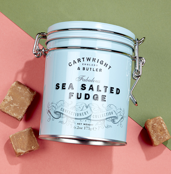 Cartwright & Butler Salted Caramel Fudge in Tin