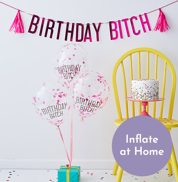 ZDISC 'Birthday Bitch' Balloons & Bunting Pack