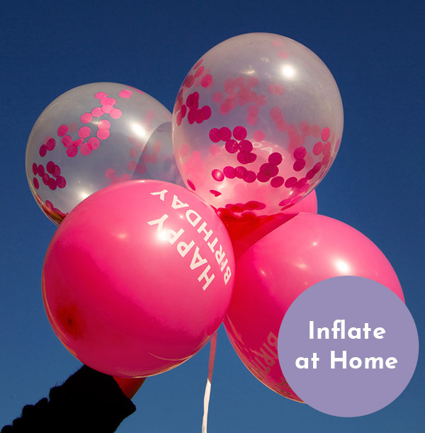 ZDISC  Pink Happy Birthday Confetti Balloons