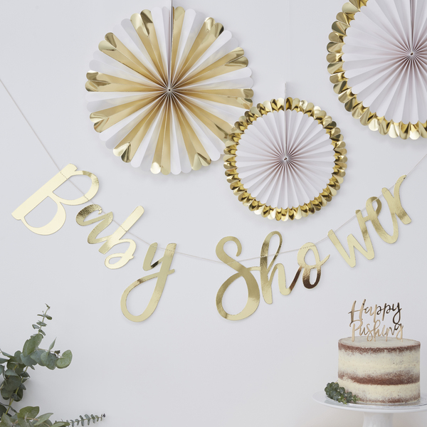 Baby Shower - Gold Garland