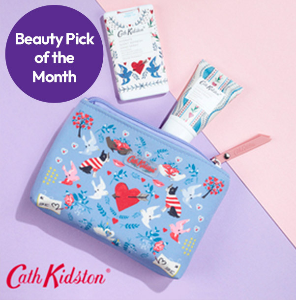 Cath Kidston Hand Care Pouch - Hearts & Doves