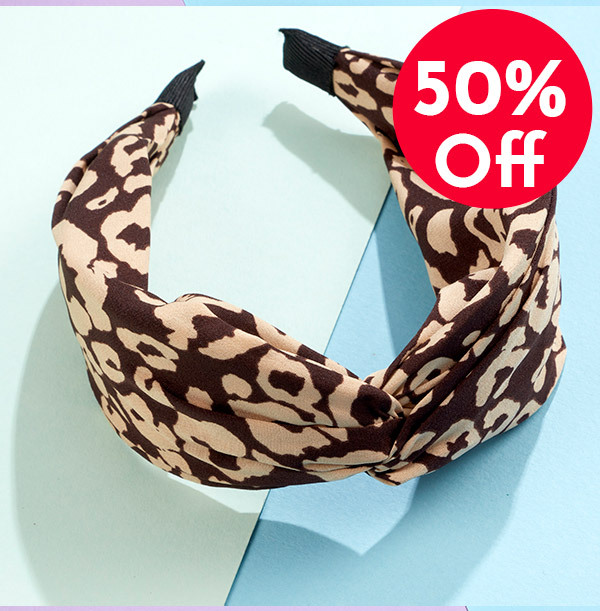 ZDISC Leopard head-band WAS €10.99 NOW €4.99