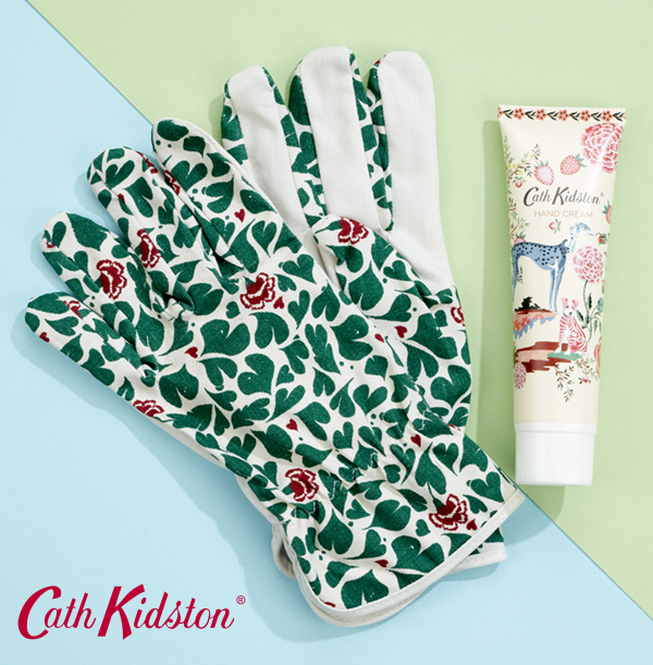 ZDISC Cath Kidston Gardening Gloves & Handcream Set