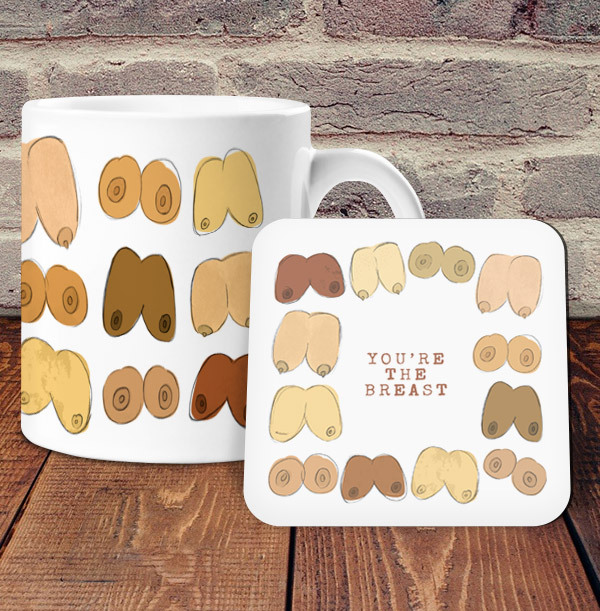 You're The Breast Mug & Coaster Set