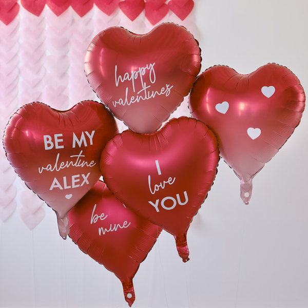 Customisable Heart Balloons Pack