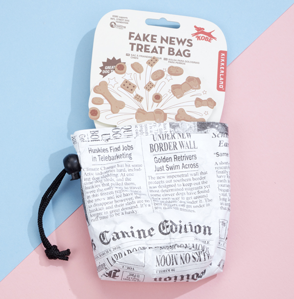 Fake News Dog Treat Bag