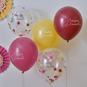 Happy Diwali Multicoloured Balloon Pack