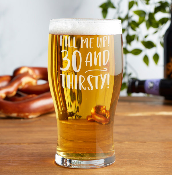 30th Birthday Pint Glass