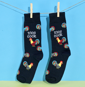 Men's Nice Cock Socks Size 6-11