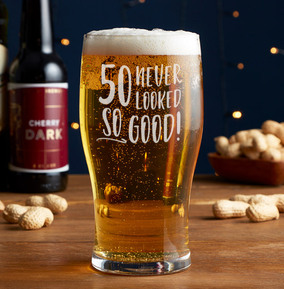 50th Birthday Pint Glass