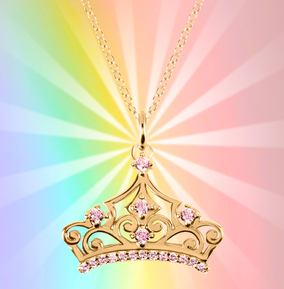 Disney crown necklace deals