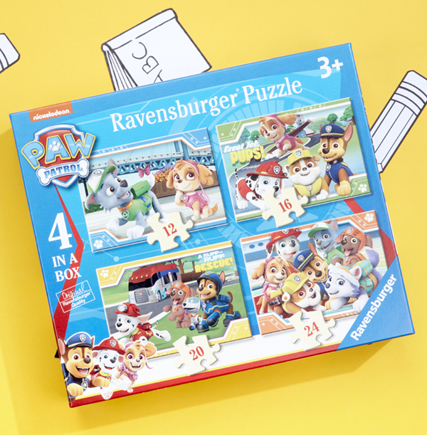 Paw Patrol 4 in a Box Puzzle