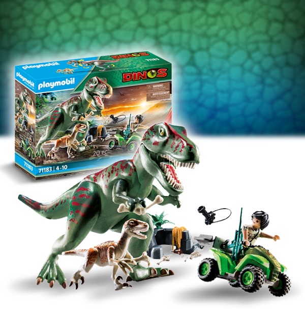 ZDISC Playmobil T Rex Attack Funky Pigeon