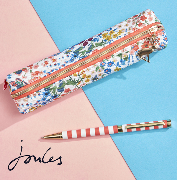 Joules Pen and Pencil Case Set