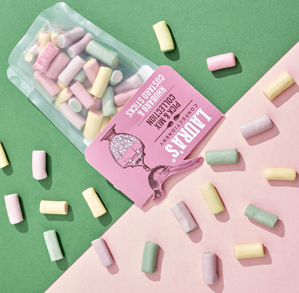 ZDISC- Laura's Rhubarb & Custard Sticks Pouch