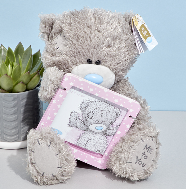 Tatty Teddy Holding Photo Frame Funky Pigeon