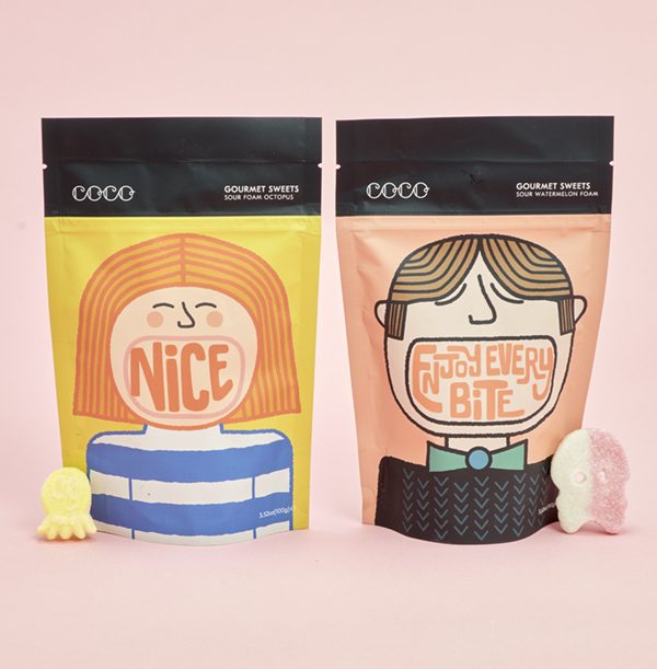 ZDISC Coco Chocolatier Sour Watermelon & Octopus Sweets
