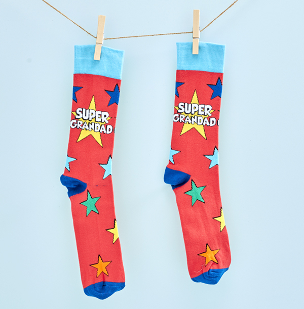 Men's Super Grandad Socks Size 6-11