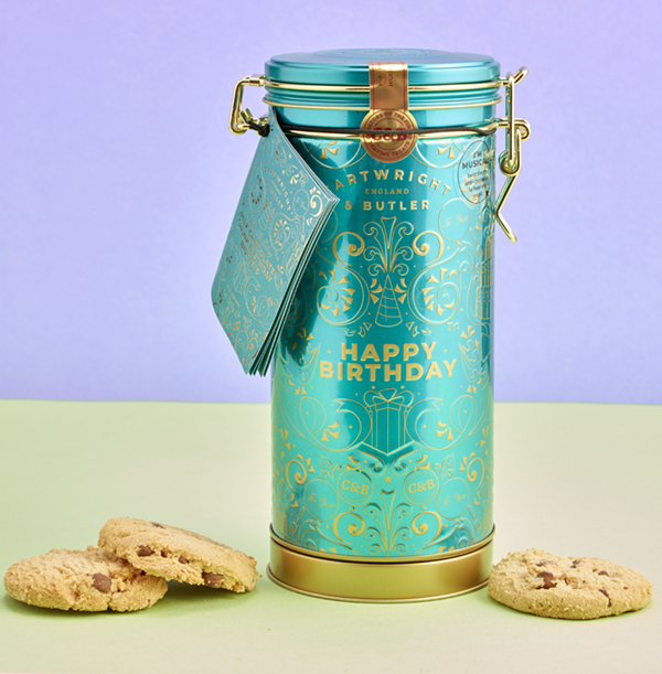 Cartwright & Butler Happy Birthday Musical Biscuit Tin