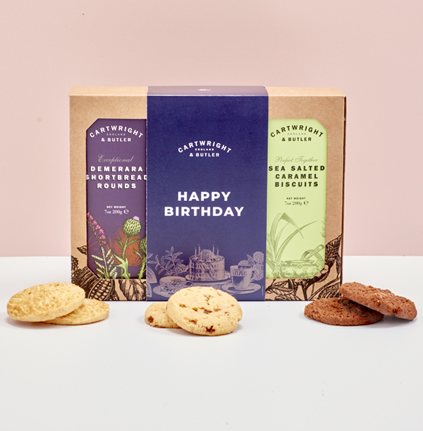 Cartwright & Butler Happy Birthday Biscuit Trio