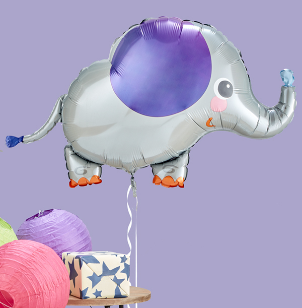 Elephant Inflated Balloon - Large