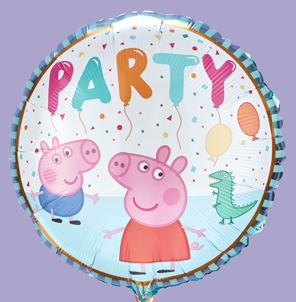 Peppa Pig Party Inflated Balloon
