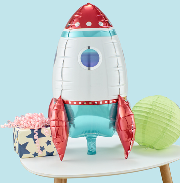 Rocket Ship Balloon - Inflate At Home