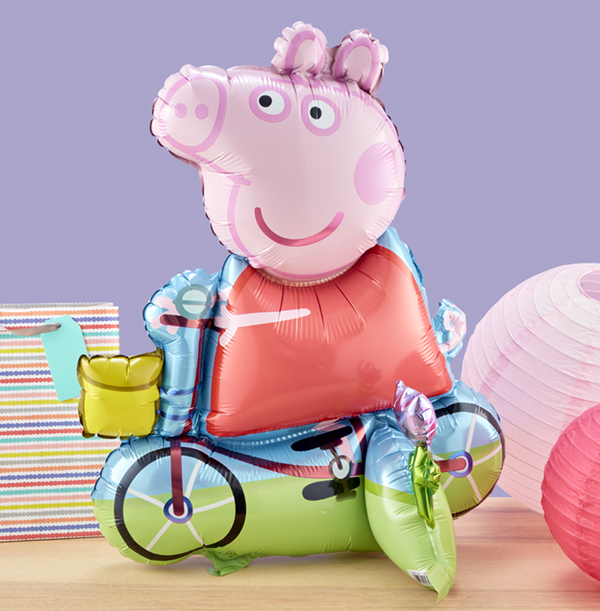 Sitting Peppa Pig Balloon - Inflate At Home