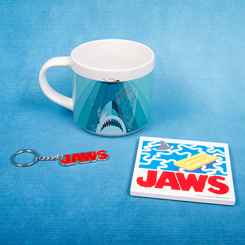 Jaws Mug, Coaster & Keyring
