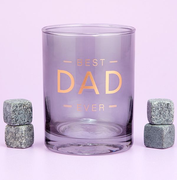 Photo of Best Dad Glass and Whisky Stones Set