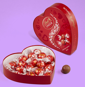 Lindt Lindor Heart Milk Chocolate Truffles
