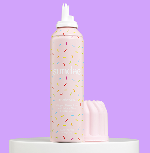 Sundae Birthday Cake Shower Foam