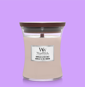 Woodwick Medium Vanilla & Sea Salt