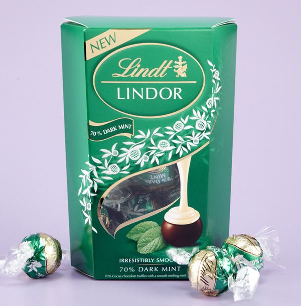 Lindt Lindor Dark Mint Chocolate Truffles Box