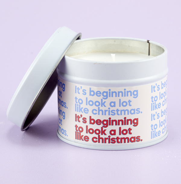 It's Beginning To Look A lot Like Christmas Candle