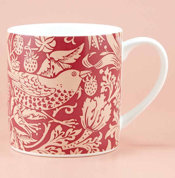 William Morris Raspberry Mug