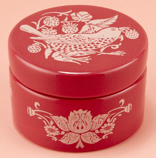 William Morris Raspberry Trinket Box
