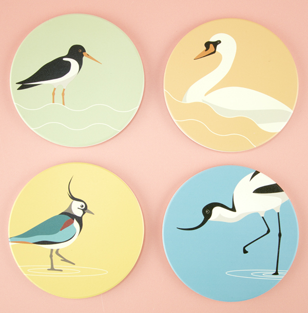 RSPB Water Birds Coaster Set