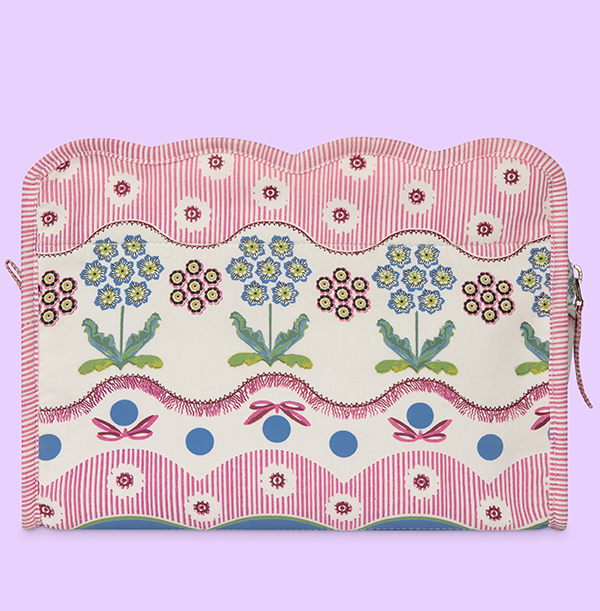 Cath Kidston Woven Flowers Scallop Wash Bag