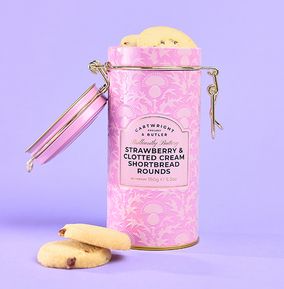Photo of Cartwright & Butler Strawberry Clotted Cream Shortbread Tin