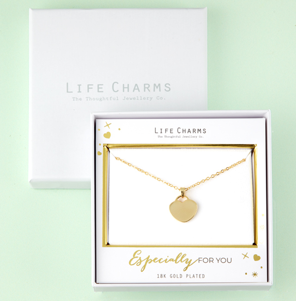 Elegant Gold Heart Pendant Necklace