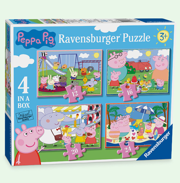 Peppa Pig 4 In A Box Jigsaw Puzzle