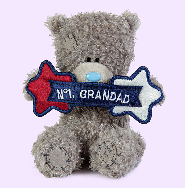 No.1 Grandad Tatty Teddy Bear 11.5cm