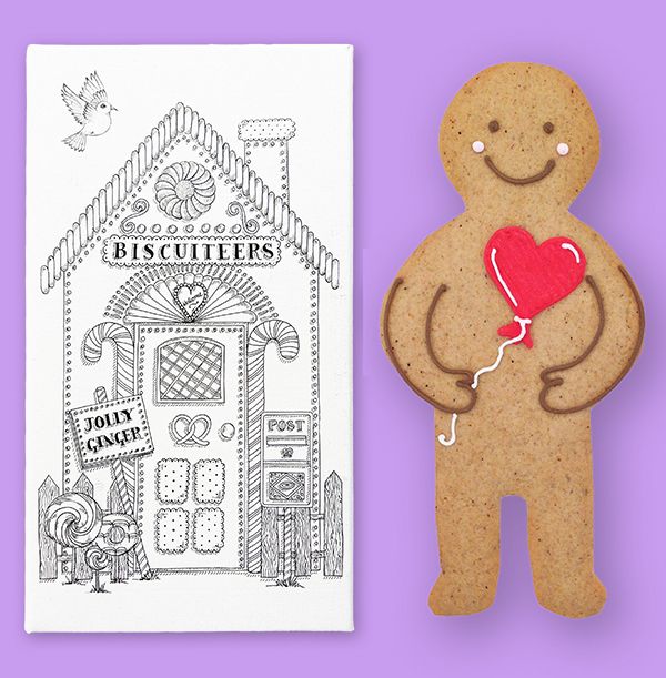 Photo of Biscuiteers Heart Balloon Jolly Ginger