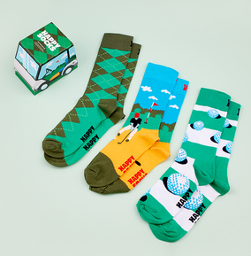 Happy Socks Golf Buggy Socks Gift Set