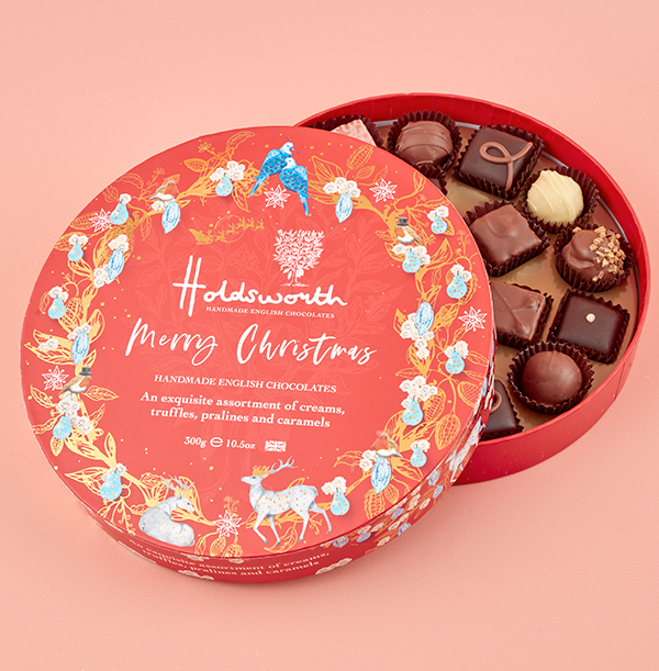 Holdsworth Merry Christmas Chocolate Gift Box