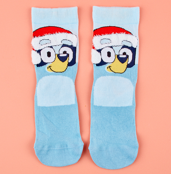 Bluey Christmas Santa Hat Kid's Socks