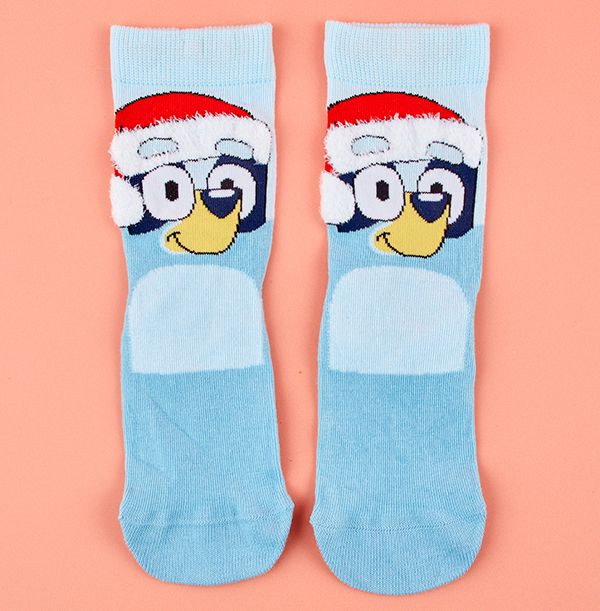 Photo of Bluey Christmas Santa Hat Kid's Socks